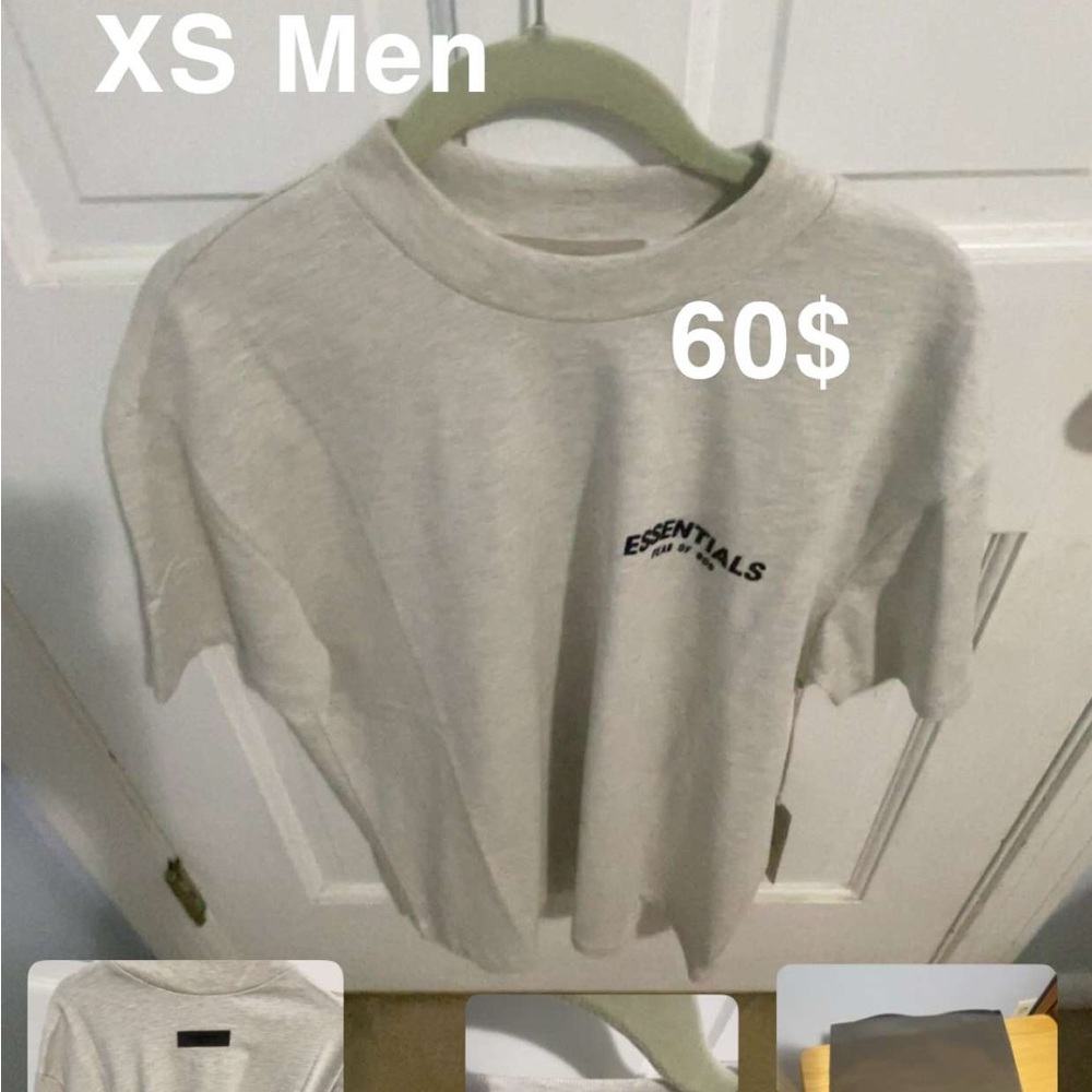 Fear of God Essentials Gray Short Sleeve Tee